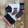 Frosty Night Sock Kit | Tea Cake + Make and Ainsworth & Prin in option at Knit With Me yarn shop