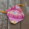 Ice Dyed Project Knitting Bag - Small in Orange Tree Z1 option at Knit With Me yarn shop