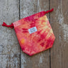 Ice Dyed Project Knitting Bag - Small with unique design, cotton fabric, and ring tab for stitch markers by Jose Rose