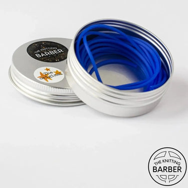 Knitting Barber | Stitch Holder Cords | No Hassle Try-On, Color: Dark Blue, Keep stitches secure while trying on your knits! Knitting Barber cords attach to your needle tips and hold stitches safely—ideal for sleeves and sweaters., Knit With Me