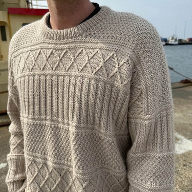 Ingrid Sweater Man | PetiteKnit | Printed Pattern in option at Knit With Me yarn shop