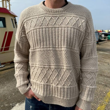 Ingrid Sweater Man | PetiteKnit | Printed Pattern in option at Knit With Me yarn shop