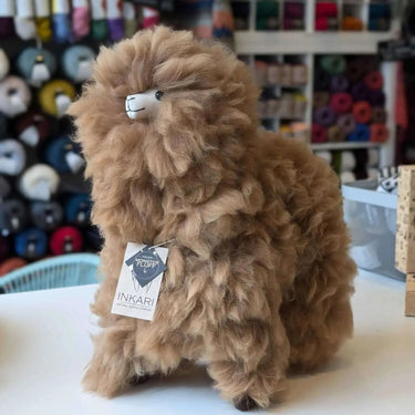 Inkari Stuffed Alpaca Animals, Style: Large 50cm Monsterfluff Sandstone (2), Words cannot do justice to how adorable, and incredibly soft, these stuffed Alpaca Animals are. You really need to have a feel to believe. Our Alpacas come in three sizes, SMall,