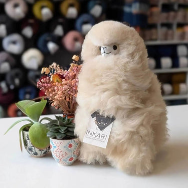 Inkari Stuffed Alpaca Animals, Style: Medium 32cm Natural Blond (16), Words cannot do justice to how adorable, and incredibly soft, these stuffed Alpaca Animals are. You really need to have a feel to believe. Our Alpacas come in three sizes, SMall, Medium