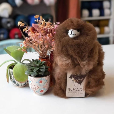 Inkari Stuffed Alpaca Animals, Style: Small 23cm Natural Walnut (22), Words cannot do justice to how adorable, and incredibly soft, these stuffed Alpaca Animals are. You really need to have a feel to believe. Our Alpacas come in three sizes, SMall, Medium