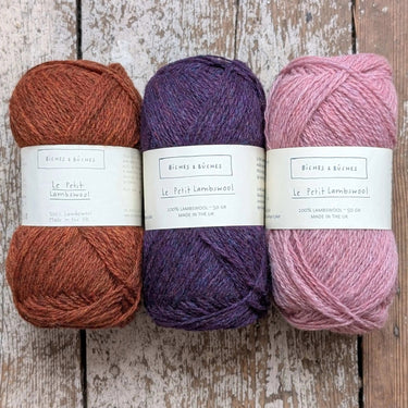 Biches & Bûches | Isla Shawl Kit | Le Petit Lambswool, Kit Name: Alison, Knit the Isla Shawl with Le Petit Lambswool. This fun kit makes 2–3 kerchiefs & includes yarn + pattern—perfect UK knitting gift project., Knit With Me