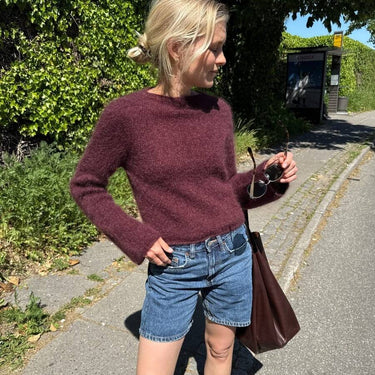 Ivy Blouse | PetiteKnit | Printed Pattern in option at Knit With Me yarn shop