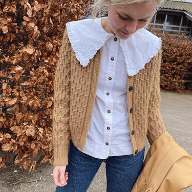 Jenny Jacket | PetiteKnit | Printed Pattern in option at Knit With Me yarn shop