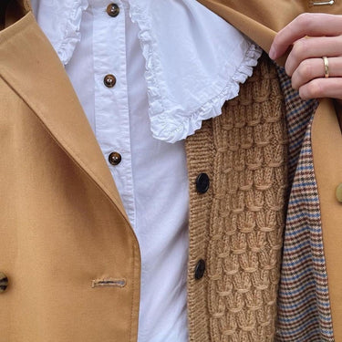 Jenny Jacket | PetiteKnit | Printed Pattern in option at Knit With Me yarn shop