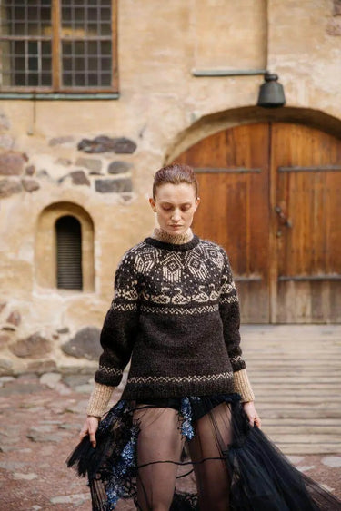 Knitted Kalevala II | 20 Nordic Colourwork Patterns Book, , Explore 20 colourwork knitting patterns inspired by Finnish folklore. Knitted Kalevala II is a stunning hardback for UK knitters & storytellers., Knit With Me