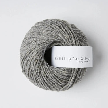 Ball of Knitting for Olive Heavy Merino yarn showcasing 100% natural Merino wool, soft texture and beautiful color.