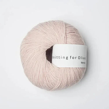 Knitting For Olive | Merino | Fingering Weight, Color: Soft Rose, Soft, breathable merino wool yarn for ethical knitwear. Fingering weight, non-mulesed & ideal knitting wool UK for layering & outdoor makes, Knit With Me