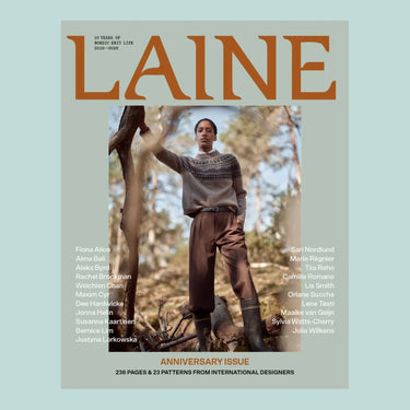Laine 10th Anniversary Magazine | Pre-Order in option at Knit With Me yarn shop