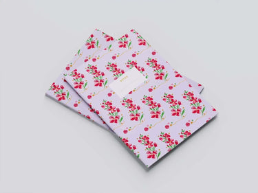Laine x Dee | Floral Knitting Notebook for Designs & Ideas, colour: Lilac, Jot down knitting ideas in this Laine x Dee Hardwicke notebook. Featuring floral covers & quality paper—perfect UK gift for crafters., Knit With Me