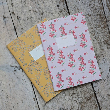 Laine x Dee | Floral Knitting Notebook for Designs & Ideas, colour: Lilac, Jot down knitting ideas in this Laine x Dee Hardwicke notebook. Featuring floral covers & quality paper—perfect UK gift for crafters., Knit With Me