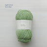 Le Petit Lambswool | Biches and Buches, colour: Light Green, The lambswool blend provides the perfect balance of structure and drape. This fingering-weight yarn is a Scottish lambswool with tweed yarn speckles. , Knit With Me