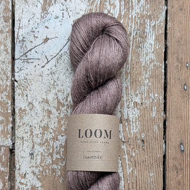Loom Alpaca, Linen & Silk, 4ply yarn in Signature at Knit With Me yarn shop