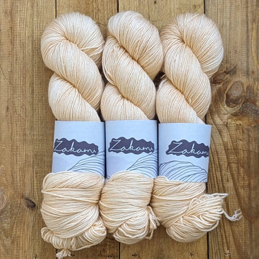 Zakami | Luxury Merino Silk Fingering | Soft Shine & Drape, Colour: Each Peach, Zakami Luxury Merino Silk Fingering offers softness, shine, and superb drape. Hand-dyed in Edinburgh, it's perfect for shawls, baby knits, and delicate garments, Knit With Me