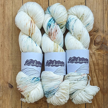 Zakami | Luxury Merino Silk Fingering | Soft Shine & Drape, Colour: Lumanescent Labyrnth, Zakami Luxury Merino Silk Fingering offers softness, shine, and superb drape. Hand-dyed in Edinburgh, it's perfect for shawls, baby knits, and delicate garments, Kni