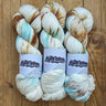 Zakami | Luxury Merino Silk Fingering | Soft Shine & Drape, Colour: Whispered Melodies From Ancient Times, Zakami Luxury Merino Silk Fingering offers softness, shine, and superb drape. Hand-dyed in Edinburgh, it's perfect for shawls, baby knits, and delic