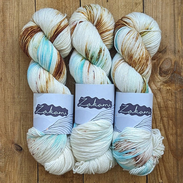 Zakami | Luxury Merino Silk Fingering | Soft Shine & Drape, Colour: Whispered Melodies From Ancient Times, Zakami Luxury Merino Silk Fingering offers softness, shine, and superb drape. Hand-dyed in Edinburgh, it's perfect for shawls, baby knits, and delic