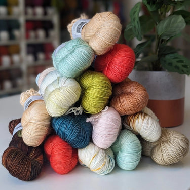 Zakami | Luxury Merino Silk Fingering | Soft Shine & Drape, Colour: Whispered Melodies From Ancient Times, Zakami Luxury Merino Silk Fingering offers softness, shine, and superb drape. Hand-dyed in Edinburgh, it's perfect for shawls, baby knits, and delic