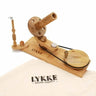 LYKKE | Wooden Yarn Winder | Handcrafted Ball Winder, Colour: Mango, Handcrafted yarn winder in sustainable wood by LYKKE. Wind balls smoothly & quickly—ideal UK knitting tool with matching swift available., Knit With Me