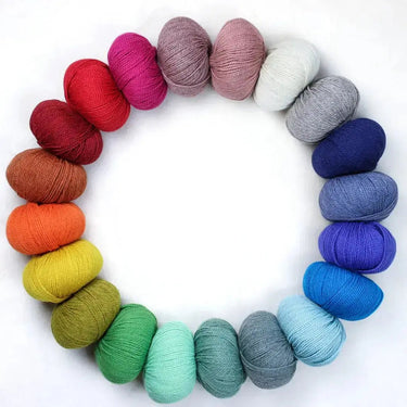 he Fibre Co. | &Make Aran | Highland Wool Alpaca Yarn, Color: Aqua Man, &Make Aran yarn is made from Highland wool and alpaca. An aran weight yarn made from twisted 2-ply with bright colours and hardwearing yarn. A great &Make yarn, Knit With Me