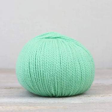 he Fibre Co. | &Make Aran | Highland Wool Alpaca Yarn, Color: Spearmint, &Make Aran yarn is made from Highland wool and alpaca. An aran weight yarn made from twisted 2-ply with bright colours and hardwearing yarn. A great &Make yarn, Knit With Me