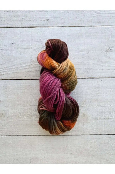 Maxima yarn by Manos del Uruguay in fruits of the forest option at Knit With Me yarn shop
