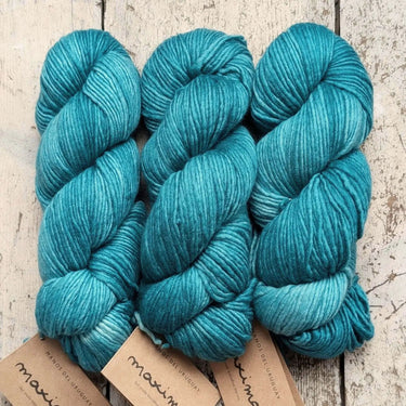 Maxima yarn by Manos del Uruguay in Jade option at Knit With Me yarn shop