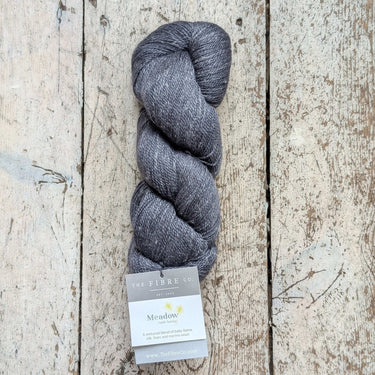 Fibre Co. | Meadow Yarn | Baby Llama, Merino, Silk & Linen, Color: Black Adder, Meadow is a luxe lace-weight blend of llama, merino, silk & linen. Soft with crisp stitch definition—perfect for light UK knits & shawls., Knit With Me