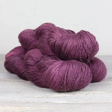 Fibre Co. | Meadow Yarn | Baby Llama, Merino, Silk & Linen, Color: Foxglove, Meadow is a luxe lace-weight blend of llama, merino, silk & linen. Soft with crisp stitch definition—perfect for light UK knits & shawls., Knit With Me