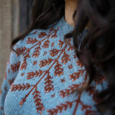 Laine | Memory Lane Knitting Book, , Explore Memory Lane’s 19 designs by Claudia Quintanilla—infusing tradition, memory, and embellishment into every beautiful knitted piece., Knit With Me
