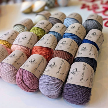 Eden Cottage | Milburn DK | Bluefaced Leicester & Silk Yarn, Color: Althaea, Milburn DK blends British BFL & Mulberry silk for sheen, warmth & wearability. Soft, durable yarn—machine washable & perfect for garments., Knit With Me