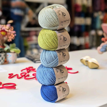 Eden Cottage | Milburn DK | Bluefaced Leicester & Silk Yarn, Color: Althaea, Milburn DK blends British BFL & Mulberry silk for sheen, warmth & wearability. Soft, durable yarn—machine washable & perfect for garments., Knit With Me