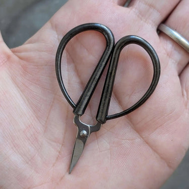 Mini Bonsai Scissors + Real Leather Sleeve - Knit With Me