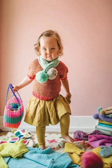 Pom Pom | Mini Pom Book | Knitting & Crochet for Kids, , Mini Pom features 11 modern knitting & crochet patterns for kids 0–10. Fun, wearable designs with digital download—perfect for UK makers, Knit With Me