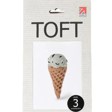 Crochet Ice Cream Kit | Mint Choc Chip Amigurumi Toy, , Crochet a fun mint choc chip ice cream cone! This kit includes yarn, stuffing & extras—perfect UK amigurumi project for playful gifting., Knit With Me