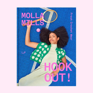 Hook Out! by Molla Mills cover with crocheted clothing design.