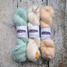 Zakami Monica Scarf Kit | Brushed Suri Alpaca Knitting, Color: Kit 4, Knit the chic Monica Scarf with brushed Suri Alpaca. Includes 3 skeins + PDF pattern. A light, soft & stylish project for UK knitters., Knit With Me