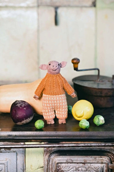 Laine | Mouche & Friends | Seamless Knitted Toy Patterns, , Knit 12 adorable toy animals with clothes in Mouche & Friends. A seamless knitting journey with stories, tutorials, and charming character design., Knit With Me