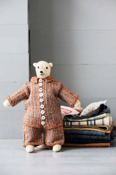 Laine | Mouche & Friends | Seamless Knitted Toy Patterns, , Knit 12 adorable toy animals with clothes in Mouche & Friends. A seamless knitting journey with stories, tutorials, and charming character design., Knit With Me