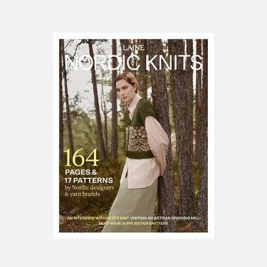 Laine | Nordic Knits Book | 17 Timeless Nordic Patterns, , Explore 17 elegant Nordic knitting patterns in this Laine special edition. Sweaters, hats & shawls using yarns from top Nordic brands., Knit With Me