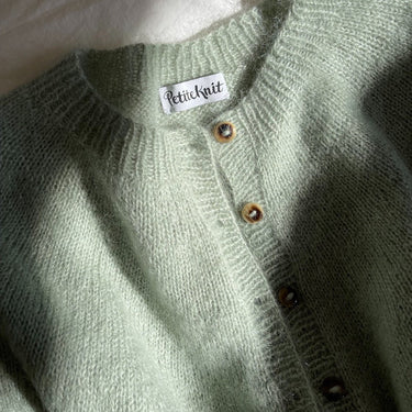 Novice Cardigan - Mohair Edition | PetiteKnit | Printed Pattern in option at Knit With Me yarn shop