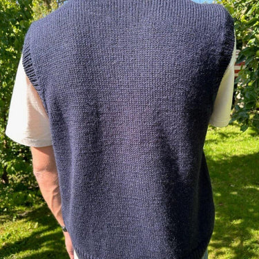 Novice Slipover Man | PetiteKnit | Printed Pattern in option at Knit With Me yarn shop