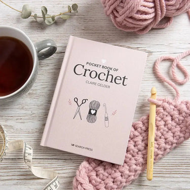 Pocket Book of Crochet | Beginner’s Guide by Claire Gelder, , Learn to crochet step-by-step with Claire Gelder’s beginner guide. Packed with tips, projects & affirmations—perfect UK crochet gift., Knit With Me