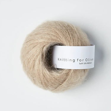 Knitting For Olive | Soft Silk Mohair, colour: Powder, A luxurious mohair yarn blend. Finest Kid Mohair and Mulberry silk fingering yarn. This yarn is incredible held double or with Knitting For Olive Merino, Knit With Me
