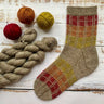 Pre-Order Colour Swatch Sock Kit Warm in option at Knit With Me yarn shop