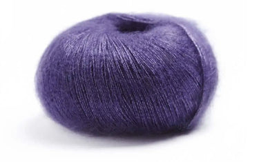 Lamana | Premia | Lace Weight Silk Mohair, Color: 31 Plum, Lace weight silk mohair yarn—Premia is airy, soft & luminous. Luxury knitting wool UK for light shawls or paired with Como for rich textures., Knit With Me